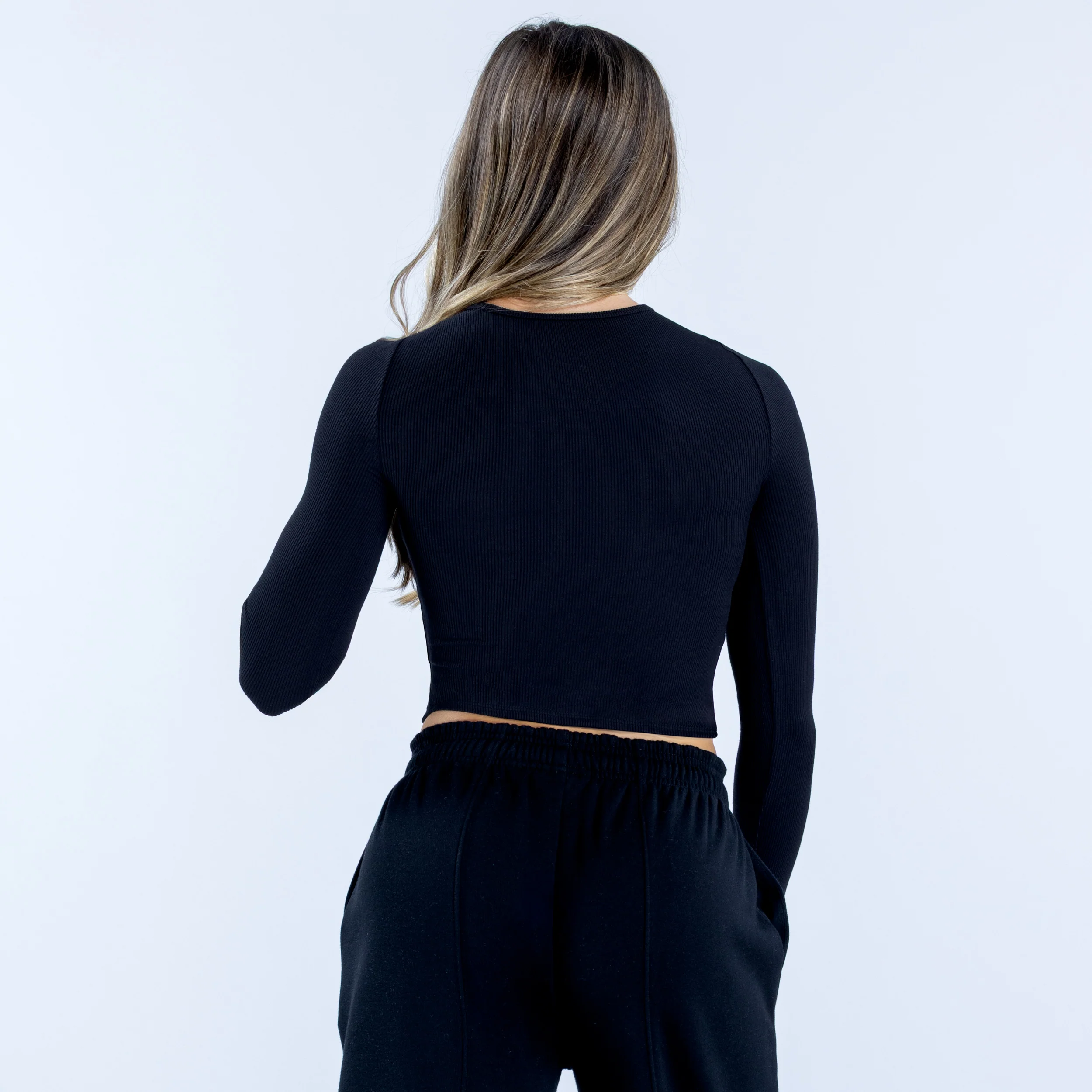 Revive Long Sleeve Ribbed Top - Image 2