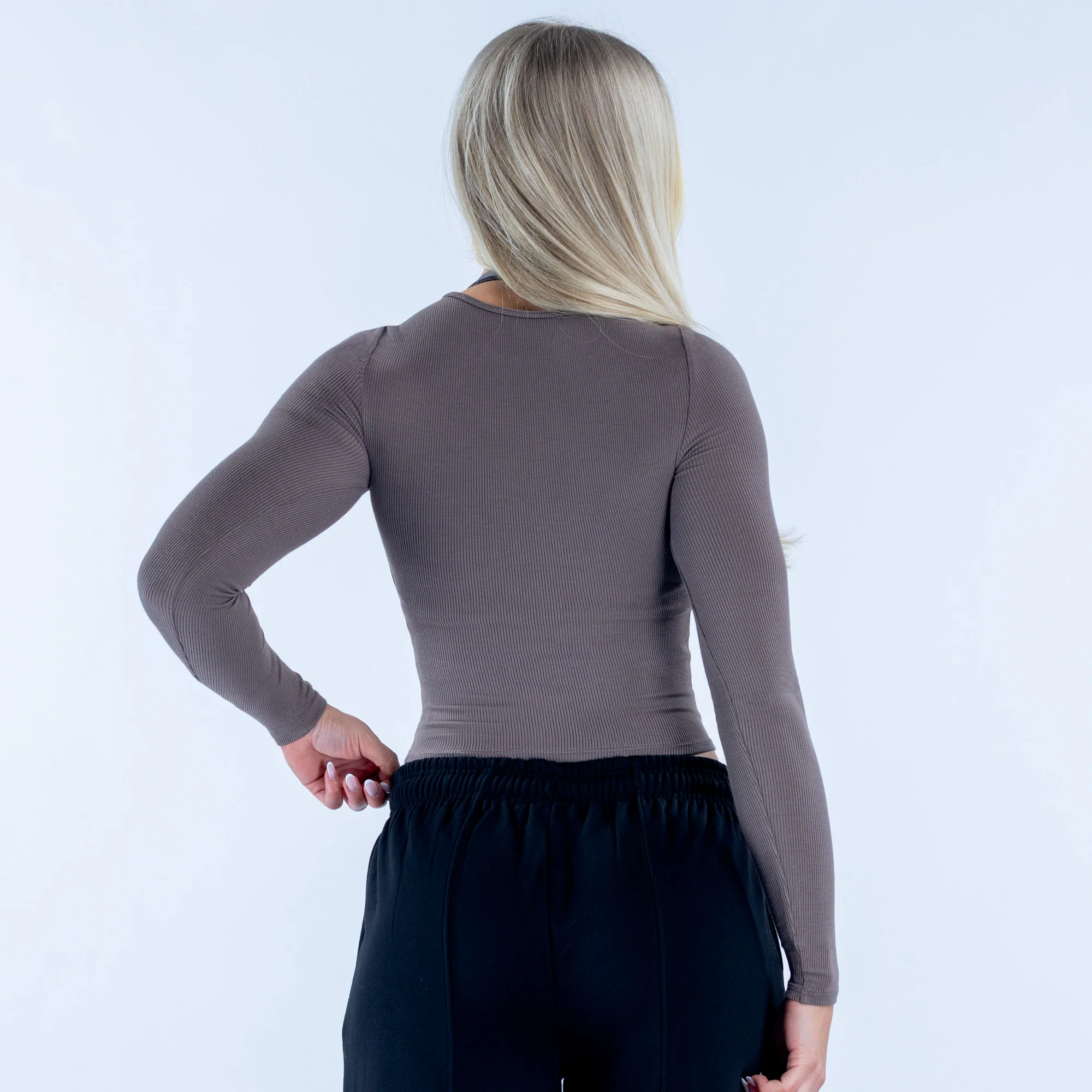 Revive Long Sleeve Ribbed Top - Image 2