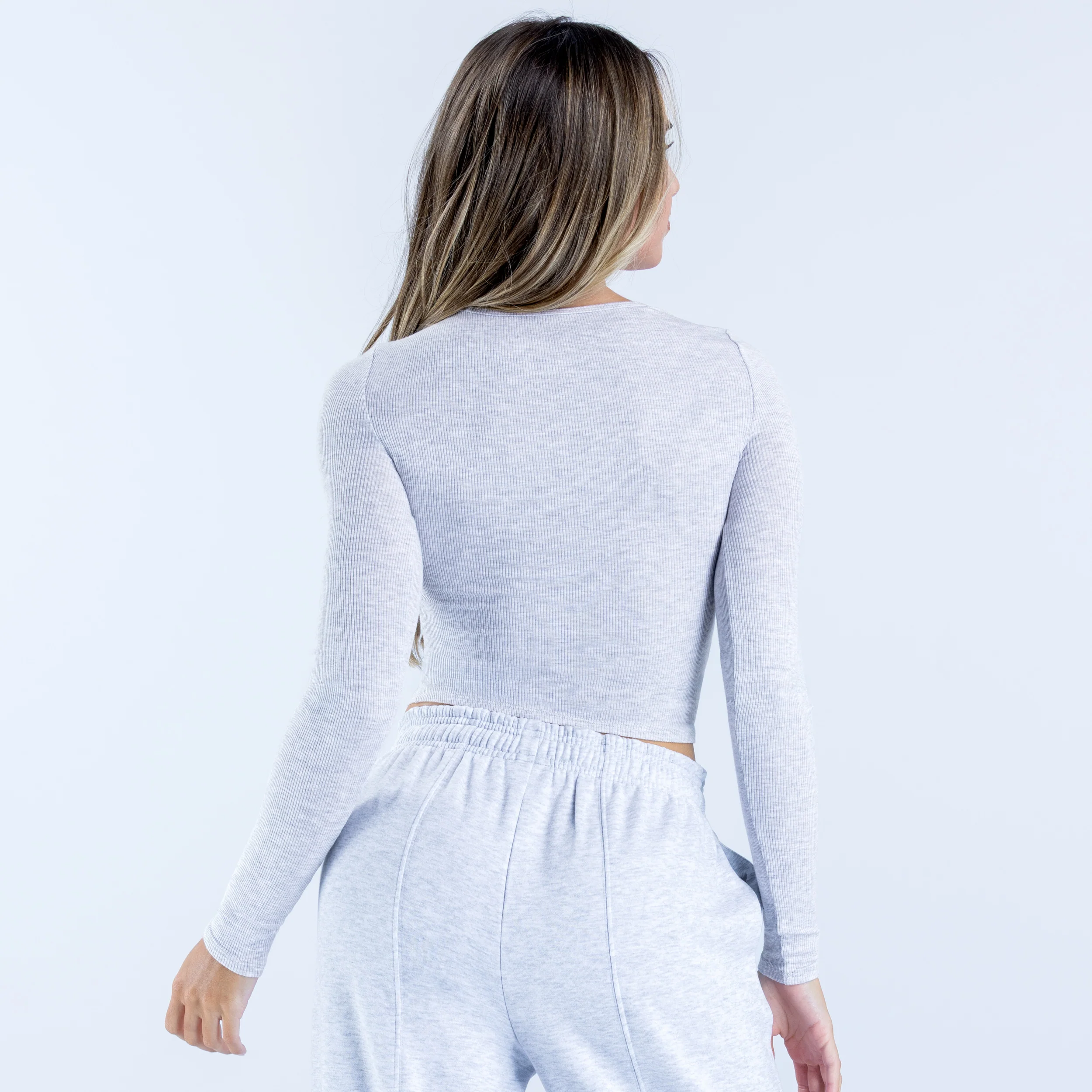 Revive Long Sleeve Ribbed Top - Image 2